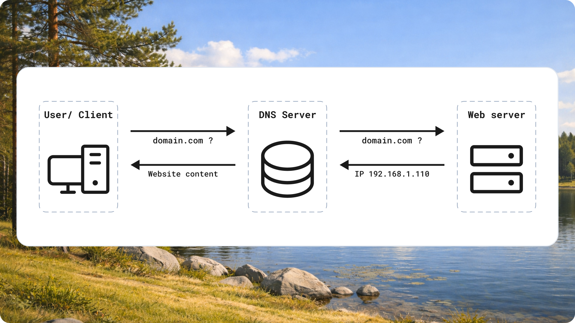 Basics of DNS - how a domain lookup works
